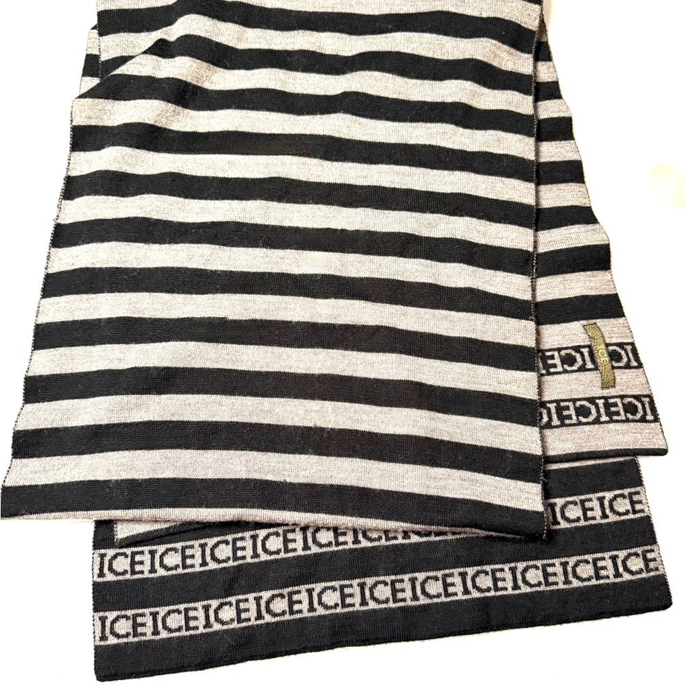 Iceberg Black and Gray Knit Accessory